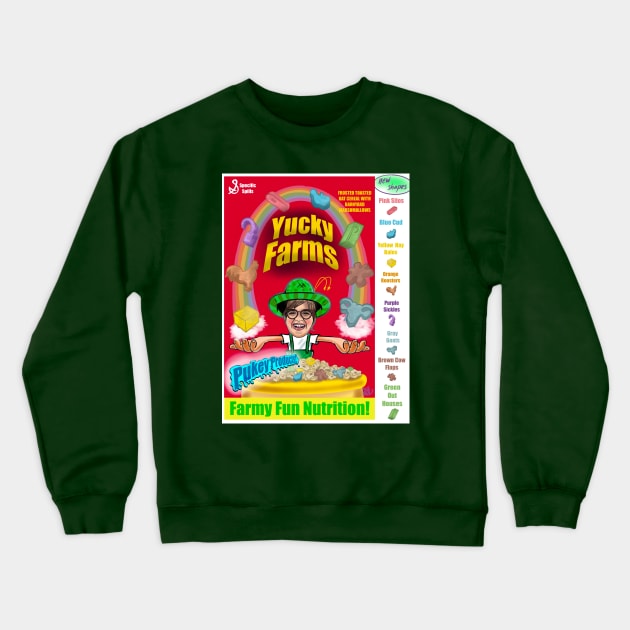 Pukey products 27 frosted Yucky Farms Crewneck Sweatshirt by Popoffthepage